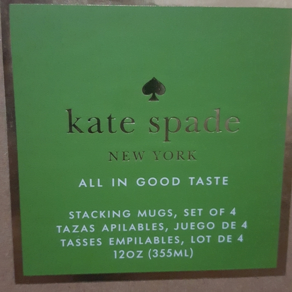Kate Spade Stacking Coffee Mugs/cups - Picture 4 of 4